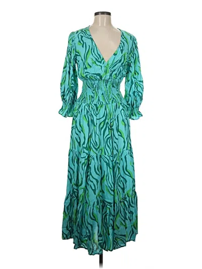 Pre-owned River Island Casual Dress In Teal