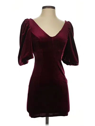 Pre-owned River Island Cocktail Dress In Burgundy