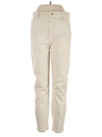 Pre-owned River Island Jeans In Ivory
