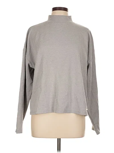 Pre-owned River Island Long Sleeve Top Gray Turtleneck Tops