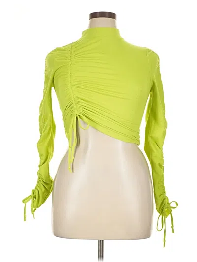 Pre-owned River Island Long Sleeve Top Green Turtleneck Tops