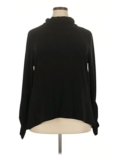 Pre-owned River Island Long Sleeve Turtleneck In Black