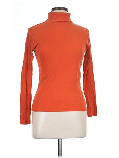 Pre-owned River Island Long Sleeve Turtleneck In Orange