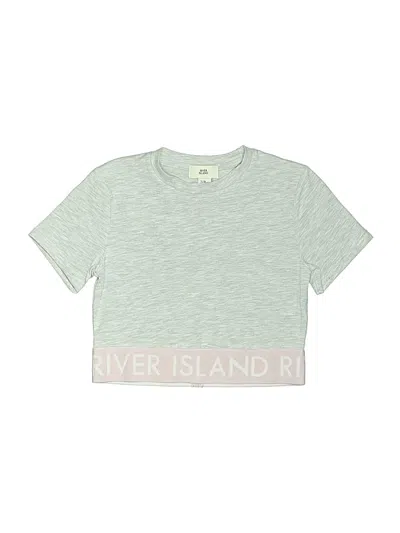 Pre-owned River Island Kids' Short Sleeve T-shirt In Green