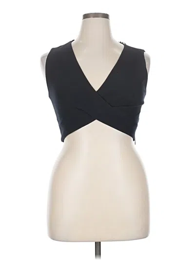 Pre-owned River Island Sleeveless Blouse In Black