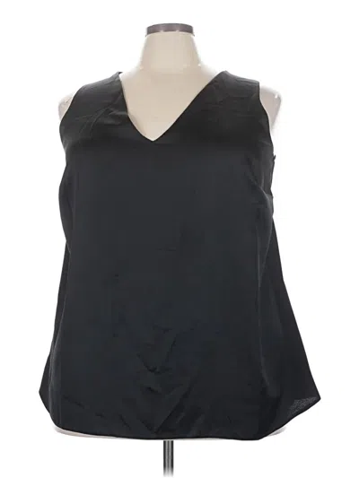 Pre-owned River Island Sleeveless Blouse In Black
