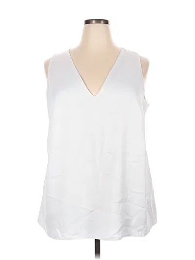 Pre-owned River Island Sleeveless Blouse In White