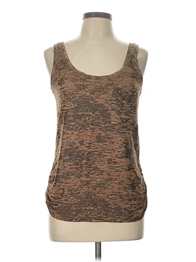 Pre-owned River Island Sleeveless Top Brown Scoop Neck Tops