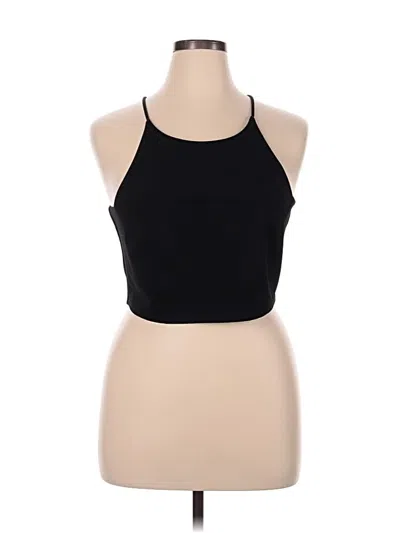 Pre-owned River Island Tank Top Black Halter Neckline Tops