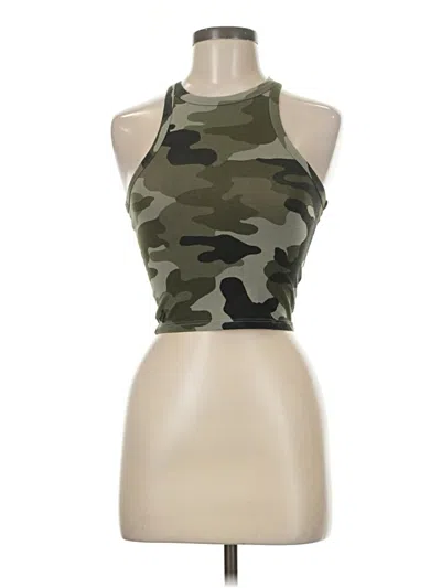 Pre-owned River Island Tank Top Green Halter Neckline Tops