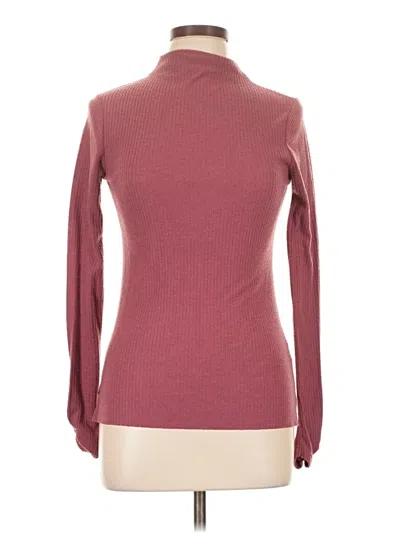 Pre-owned River Island Turtleneck Sweater In Burgundy