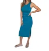 River + Sky Gallery Dress In Turquoise In Blue