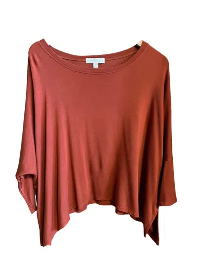 River + Sky Women's Solid Sierra Sweatshirt In Brandy Brown In Pink
