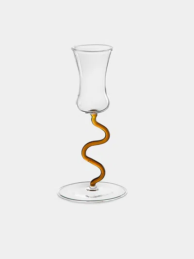 River Valadez Hand-blown Grappa Glasses (set Of 2) In Brown