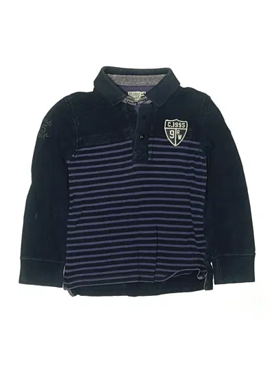 Pre-owned River Woods Kids' Long Sleeve Polo Shirt In Blue