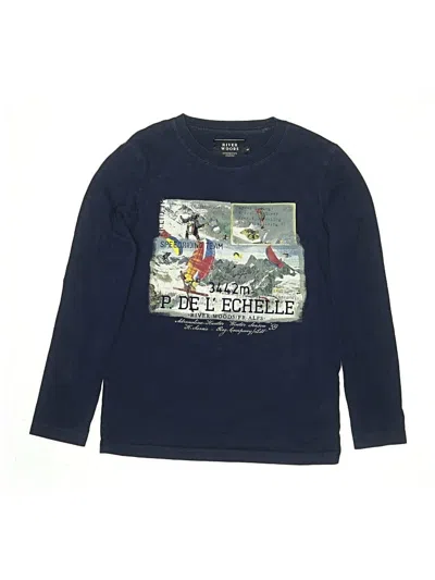 Pre-owned River Woods Kids' Long Sleeve T-shirt In Blue
