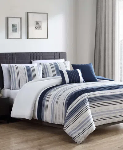 Riverbrook Home Albion 5 Piece Comforter Set, Queen In Blue
