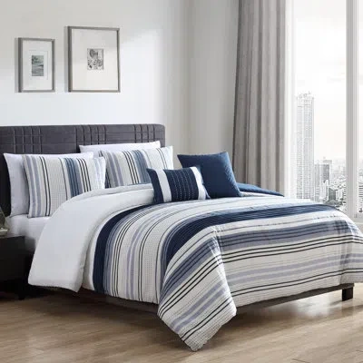 Riverbrook Home Albion Bedding In Blue;black;white