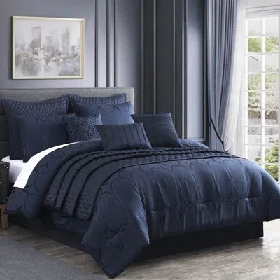 Riverbrook Home Destiny Dark Blue Comforter Set