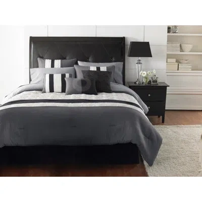 Riverbrook Home Elsie Comforter Set In Black,gray