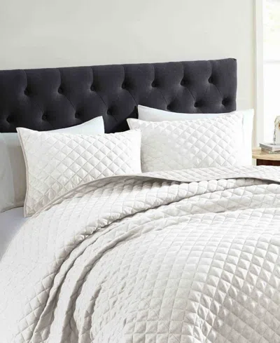 Riverbrook Home Harlan Herringbone 3-pc. Coverlet Set, Queen In White