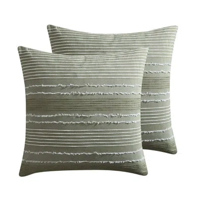 Riverbrook Home Harley Striped Cotton Sham In Green