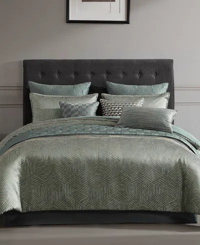 Riverbrook Home Hendrix Jacquard 10-pc. Comforter Set, Queen In Green