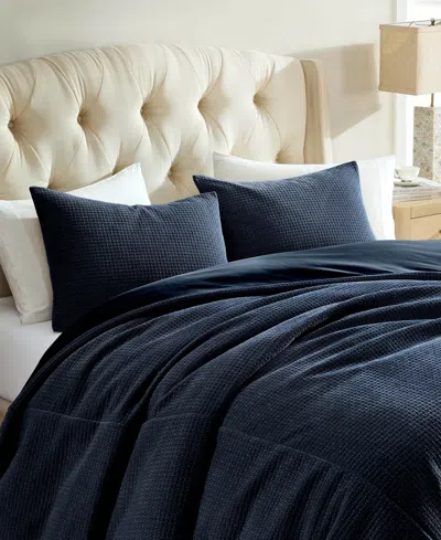 Riverbrook Home Jessa Basketweave 3-pc. Coverlet Set, King In Blue