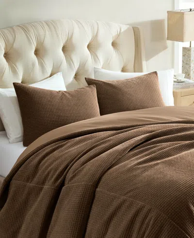 Riverbrook Home Jessa Basketweave 3-pc. Coverlet Set, King In Brown