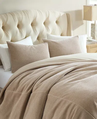 Riverbrook Home Jessa Basketweave 3-pc. Coverlet Set, Queen In Brown