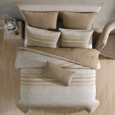 Riverbrook Home Jonah 7 Pc King Gold Comforter Set