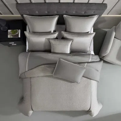 Riverbrook Home Kendall Gray/silver Polyester Reversible 7 Piece Comforter Set In Gray;silver