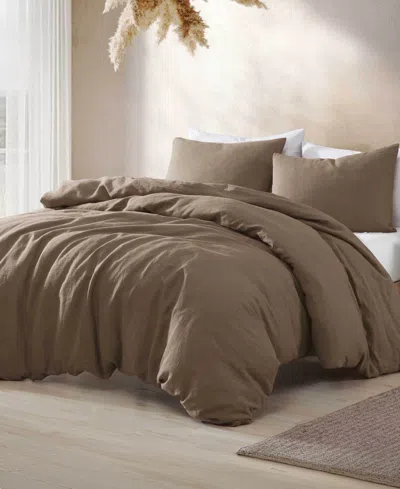 Riverbrook Home Logan Cotton 3-pc. Comforter Cover Set, Twin In Brown