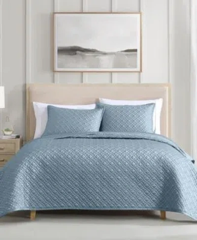 Riverbrook Home Noble Reversible 3 Piece Coverlet Sets In Silver