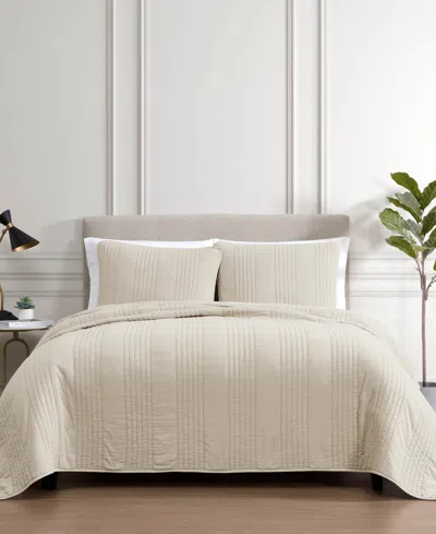 Riverbrook Home Saria Quilted 3-pc. Coverlet Set, Queen In Neutral