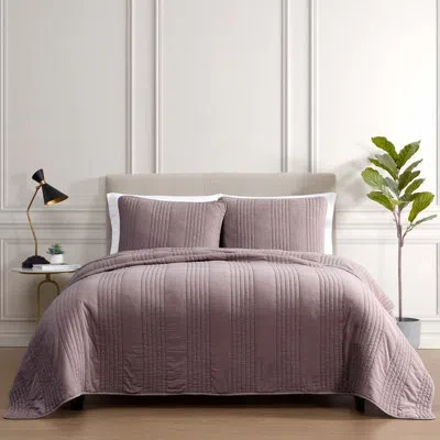 Riverbrook Home Sharon 3 Pc Queen Eggplant Coverlet Set In Purple