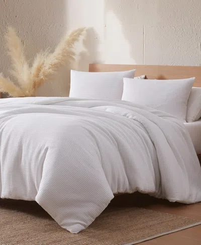 Riverbrook Home Warren Waffle 4-pc. Comforter Cover Set, Queen In Black