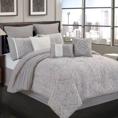 Riverbrook Home Winthrop Comforter Set In Gray,ivory