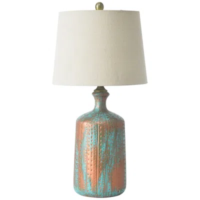 Riverceramic Artisan 26" Copper Green Vase Ceramic Table Lamp