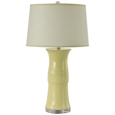 Riverceramic ® Banded Providence Cream Glazed Table Lamp