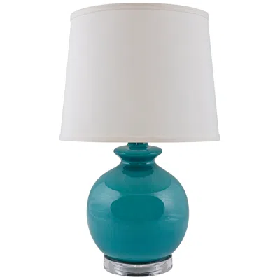Riverceramic Bristol Gloss Blue Accent Table Lamp