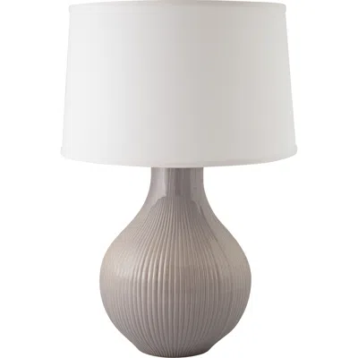 Riverceramic Classic Fluted 27" Swanky Gray Ceramic Table Lamp