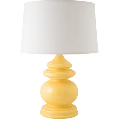 Riverceramic Cottage 26 1/2" Gloss Straw Yellow Ceramic Table Lamp