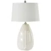 Riverceramic Deco White Glazed Table Lamp