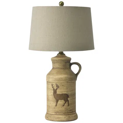 Riverceramic Deer Birchwood 27" High Ceramic Table Lamp