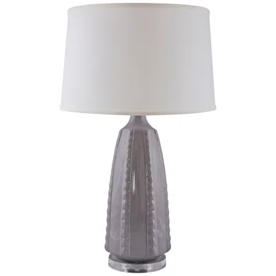 Riverceramic Dotty Gloss Swanky Gray Table Lamp