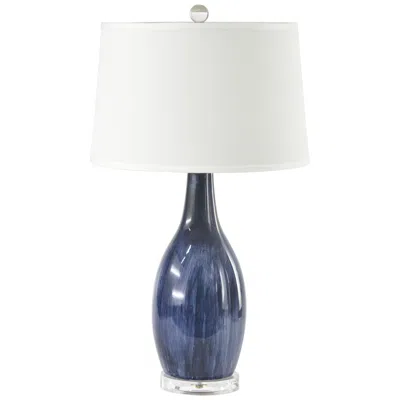 Riverceramic Droplet 27" High Blue Cloud Vase Ceramic Table Lamp