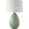 Riverceramic Egg 29" Modern Gloss Wythe Blue Ceramic Table Lamp