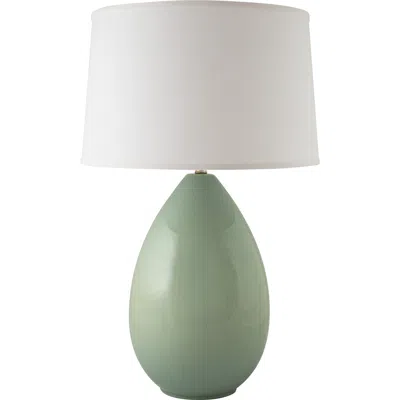 Riverceramic Egg 29" Modern Gloss Wythe Blue Ceramic Table Lamp