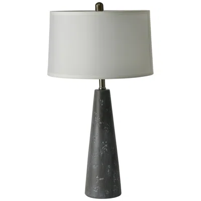 Riverceramic Empire 33" Metallic Gray Ceramic Usb Table Lamp